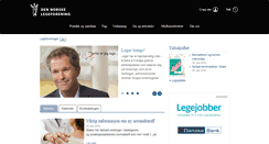Desktop Screenshot of legeforeningen.no